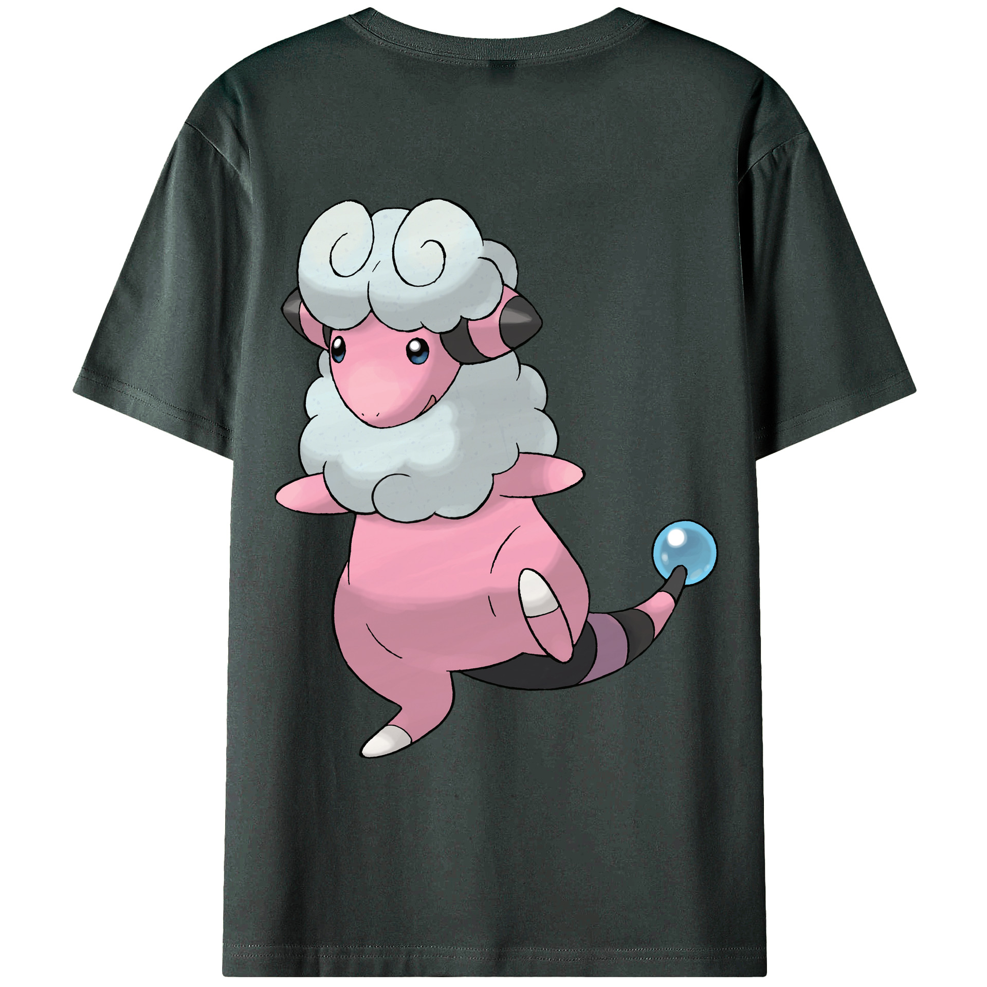 （画像用） ポケットモンスター Pokémon 綿100％ メンズ半袖Tシャツ（バックプリント） 通気性